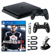 Playstation 4 1TB Core Console with Madden NFL 18, Dual Cradle and Silicone Sleeve