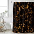 thumbnail image 6 of Black Yellow Orange Shower Curtain Set - Extra Long 72" x 96" Washable Bathtub Curtain with 12 Hooks, Minimalist Abstract Art Waterproof Fabric Stall Shower Curtains for Bathroom/Bathtub Décor, 6 of 6