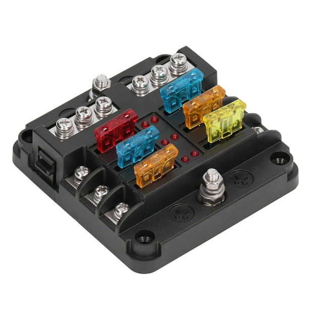 Kozecal Fuse Block Holder,Fuse Block,Fuse Block Blade Box Holder 6 Way