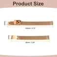 thumbnail image 2 of Uxcell Stainless Steel Mesh Watch Band 10mm Quick Release Adjustable Metal Replacement Watch Strap for Men Women, Rose Gold, 2 of 7