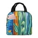 thumbnail image 1 of Easygdp Bright Paper Cactus Scene Bolsa Térmica Premium - Tela Oxford Impermeable, Gran Capacidad, Bolsillo Frontal, Unisex para Trabajo, Escuela, Actividades al Aire Libre y Picnics, 1 of 8