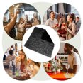 thumbnail image 3 of WRITWAA 6Pcs Soft Cotton Linen Cloth Napkins Set Black Perfect for Everyday Dining and Parties, 3 of 6