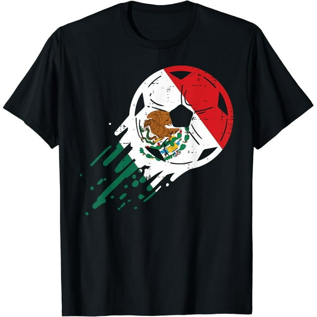 Ultimate Mexican Football Fan Tee – Stand Out with the Soccer Ball Design!, Comfortable Sports Tees