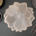 thumbnail image 4 of 4Pcs 39cm Table Mat Placemats Heat Resistant Flower Shape for Dinner Table Decor, 4 of 9