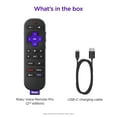 Roku Voice Remote Pro (2nd Ed.) - Rechargeable TV Remote Control with