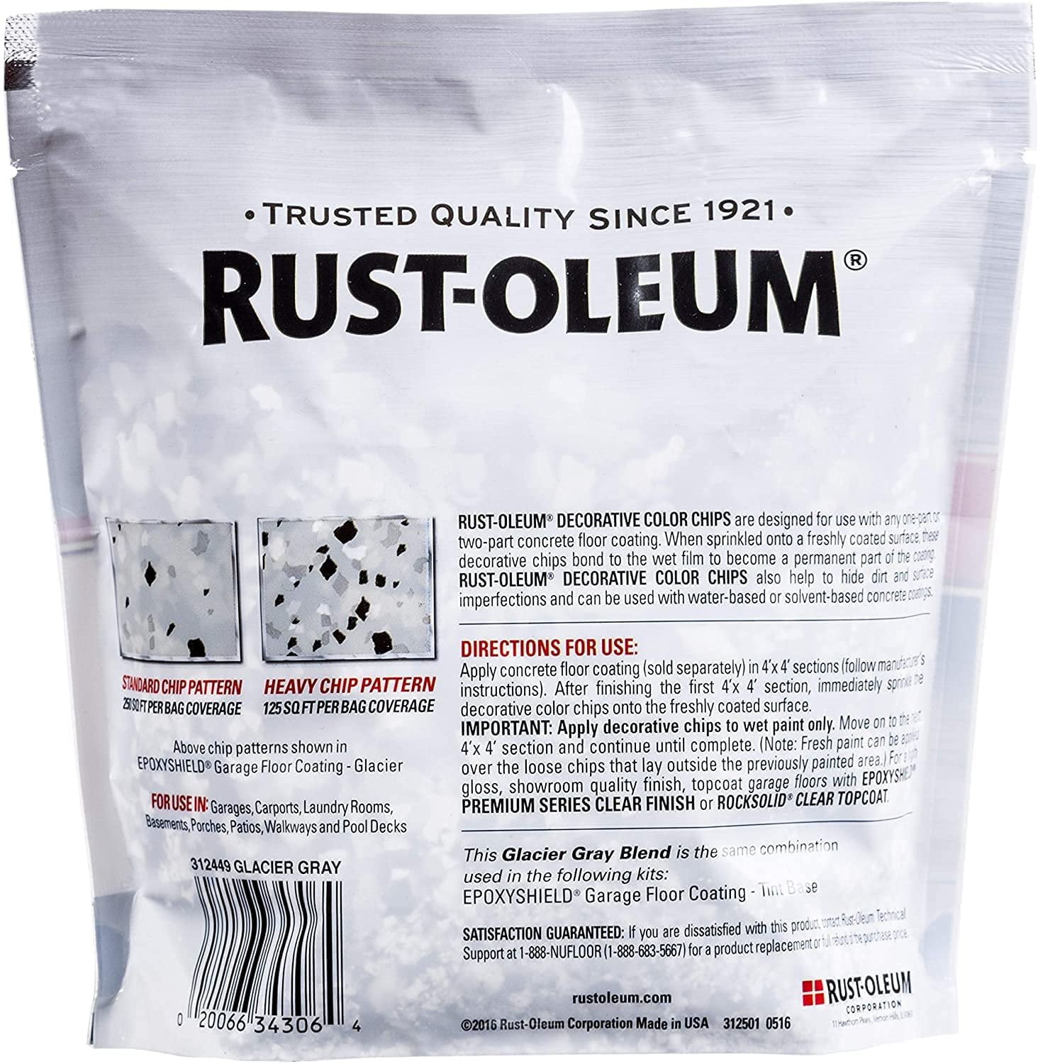 Rust-Oleum 312449-6PK Decorative Color Chips, 6 Pack