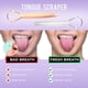 thumbnail image 5 of Raspador de lengua, reduce el mal aliento, limpiadores de lengua de acero inoxidable, limpiador de raspador de lengua para un aliento fresco Vhermosa, 5 of 5