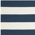 thumbnail image 4 of SAFAVIEH Montauk Saranna Striped Cotton Area Rug, Navy/Ivory, 6' x 6' Square, 4 of 5
