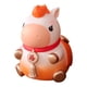 thumbnail image 2 of Estatua de caballo, adorno de escritorio, alcancía, maceta de ahorro, escultura de animal para gabinete Naranja grande, 2 of 7