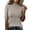 Camel, variant on Moonsky Womens Half Sleeve Tops Mock Neck Casual Dressy Business Work Blouses T Shirts Black L