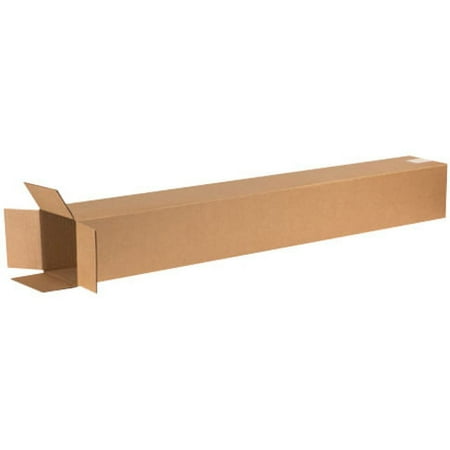 Box Partners Tall Corrugated Boxes 6" x 6" x 48" Kraft 25/Bundle 6648