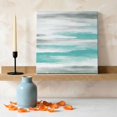 thumbnail image 3 of Ships Next Day Canvas Wall Art 16"x16", Turquoise Gray White Wood Framed Canvas Print Painting, Country Abstract Ombre Mottled Ready to Hang Picture Wall Decor for Home Bedroom Kitchen Office, 3 of 9