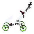 thumbnail image 4 of TOOL1SHOoo Foldable 4 Removable Wheel Golf Trolley Pushcart Golf Exercising Folding Push Pull Golf CART Foot Brake with Built-in Umbrella Holder, 4 of 21