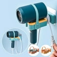 thumbnail image 2 of Rotatable Hair Dryer Rack Free Punching Household Bathroom Storage Wall Hanging Storage Rack Hair Dryer Hanger 180 Degree Rotation Gadgets(Yellow), 2 of 6