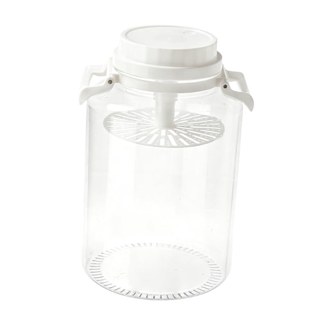 simhoa Pickle Jar Fermentation Bottle Food Storage Container for Picnic Work Pantry White 10 L