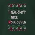 thumbnail image 3 of Wild Bobby Naughty Nice 6 7 Checklist Christmas Unisex Sweater | Funny Holiday Unisex Crewneck Sweatshirt, 3 of 5