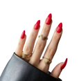 thumbnail image 1 of RYGRZJ Single Color Nail Stickers, Finished Nail Art Stickers, Medium Length, 1 of 1