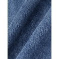 thumbnail image 5 of INSPIRE CHIC Womens Maternity Denims Wide Leg Over the Belly Support Loose Straight Pregnancy Denim Pants with Pockets 2XL Blue, 5 of 6