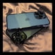 thumbnail image 2 of Funda de teléfono transparente con marco cuadrado chapado de lujo, cubierta de silicona transparente para iPhone 14, 13, 12, 11 Pro Max, Mini, X, XS, XR, 7, 8 Plus, SE, 2 of 4