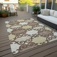 thumbnail image 6 of Addison Rugs Chantille Indoor/Outdoor Transitional Scrolls Brown Washable Rectangle Rug, 5' x 7'6", 6 of 6