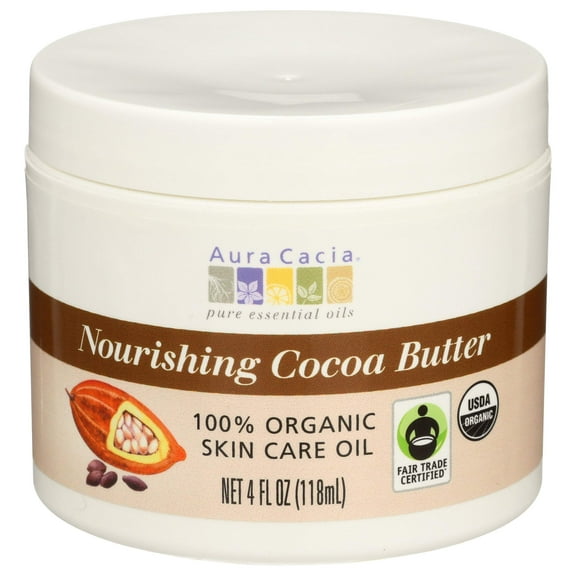 Aura Cacia Organic Cocoa Butter - 4 oz