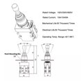 thumbnail image 3 of 1Pcs Joystick Switch Controllers 2 Ways 2No Latching 150/250/600V for Hkl-C12, 3 of 8