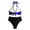 a-105Blue57, variant on Womens Striped Color Block Halter Wrap Bikini Top High Waisted Brief Bottom Two Piece Swimwear Set For Beach Days Pool Parties Summer Vacations C欧洲游Swimwear