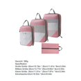 thumbnail image 3 of 4pcs/set Compression Packing Cubes Expandable Storage Travel Luggage Bags Organizer, 3 of 5