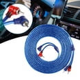 thumbnail image 1 of Blue Transparent  Audio Interconnect Cable Ultra Flexible for Car 5 Meter, 1 of 7