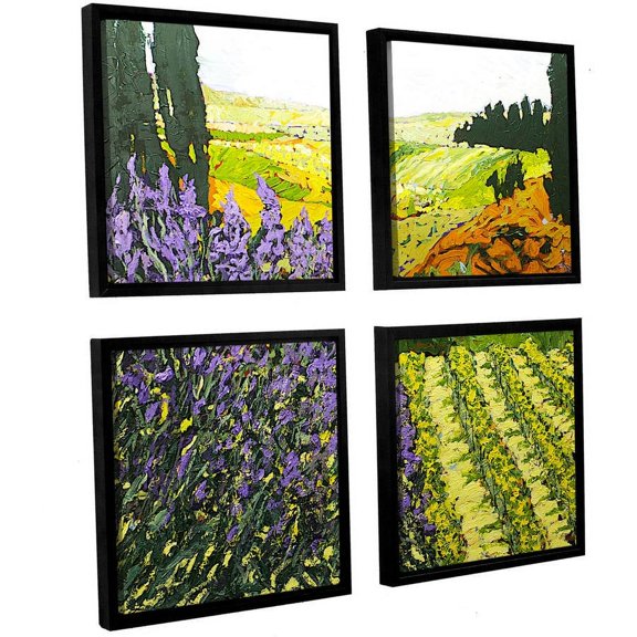 ArtWall Allan Friedlander "It's Magic" 4-Piece Floater-framed Canvas Square Set