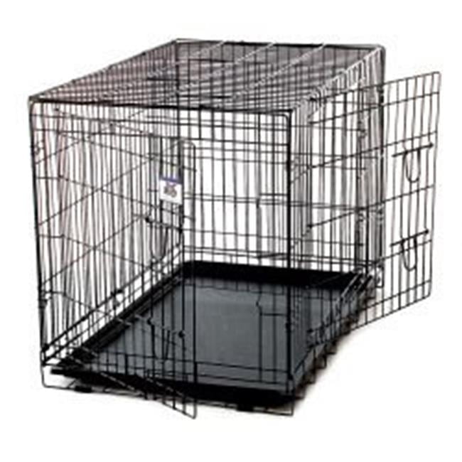 Pet Lodge WCXLG 42 x 27 x 30 in. Extra Large Black Double Door Wire Pet