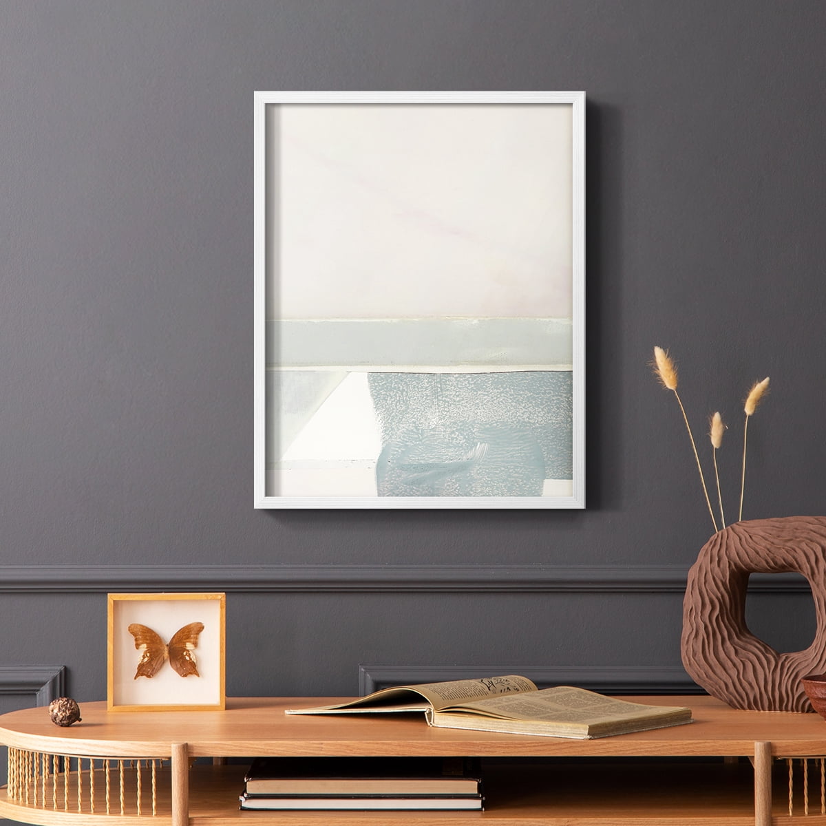 Couturier I Framed Print in White Solid Wood Framed Print No Nail Hanging