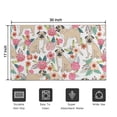 thumbnail image 5 of Pugs and Pioneer Flower Door Rugs,Washable Non Slip Door Mats Indoor,Decorative Door Mats,Entry Mat Indoor for Entrance,Bedroom,Kitchen,Bathroom,17"x30", 5 of 6