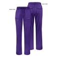 thumbnail image 5 of Adar Pro Scrubs For Women - Skinny Leg Yoga Scrub Pants - P4100P - Grape - L, 5 of 7