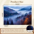 thumbnail image 3 of Wallpaper Misty Mountain Forest Landscape Autumn Foliage Layered Peel and Stick Wall Murals 100"H x 144"W Removable PVC Wall Paper Self-Adhesive Wall Paintings Art Decor for Bedroom Living Room, 3 of 7