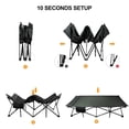 thumbnail image 6 of REDCAMP Extra Large Camping Cot for Adults 500lbs, Oversized Tall Sleeping Cots Heavy Duty, XXL Cots Portable for Outdoor Indoor Office, Dark Grey, 6 of 9