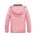 thumbnail image 2 of Skieer Women's Waterproof Ski Jacket Windproof Rain Jacket Winter Warm Hooded Coat Pink X-Large, 2 of 7