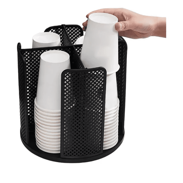 Organizador De Vasos Xtellar Y Portavasos Con 4 Compartimentos