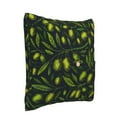 thumbnail image 2 of Bingfone Green Branch Olive Linen Throw Pillow Covers Cushion Case Pocket Button Vintage Farmhouse Pillowcase for Sofa Couch Bed 20"x20", 2 of 9