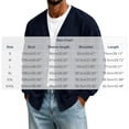 thumbnail image 4 of Jovrlynd Mens Cardigan Sweater V Neck Long Sleeve Button Down Relaxed Fit Lightweight Fall Sweatshirt Jackets, S-3XL, 4 of 6