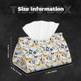 thumbnail image 5 of Rocae Flowers Butterfly Print Long Tissue Box Lid Durable Leather Tissue Box Lid Can Be Used as Modern Home Decoration, 5 of 9