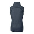 thumbnail image 3 of Women's Cutter & Buck Heather Navy Villanova Wildcats Mainsail Sweater-Knit Full-Zip Vest, 3 of 3