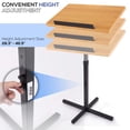 thumbnail image 4 of Pupitre de Sol Portable Réglable en Hauteur Design Debout Stable pour Enseignant, Haut-Parleur, Conférence, Présentation en Classe, 4 of 7