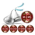 thumbnail image 1 of Darling Souvenir Rustic Wood Wedding Theme Stickers Labels 190 Pcs Party Favor-Maroon, 1 of 2
