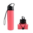 thumbnail image 1 of Zootealy 600mL Collapsible Water Bottle Foldable Water Bottle Silicone Lightweight Leak Proof BPA Free Bottle for Hiking Travel Outdoor Sports, 1 of 8