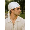 thumbnail image 4 of ThePirateDressing Pirate Medieval Renaissance Halloween Costume Satin Triangle Bandana, 4 of 6