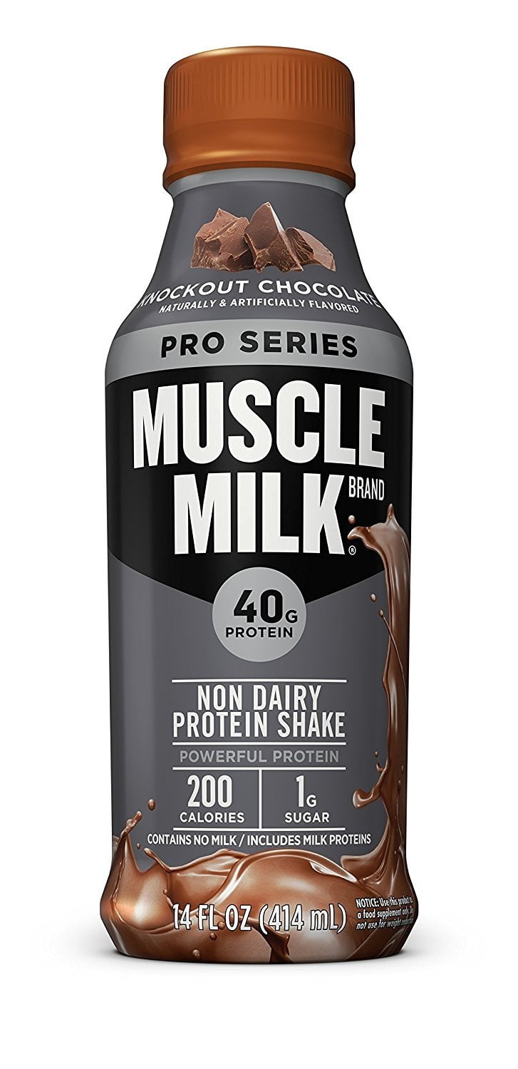 Muscle Milk Pro Series Protein Shake, Knockout Chocolate, 40g Protein, 14 Fl Oz, 12 Ct - Walmart.com - Walmart.com Muscle Milk Pro Series Protein Shake, Knockout Chocolate, 40g Protein, 14 Fl Oz, 12 Ct - Walmart.com - Walmart.com