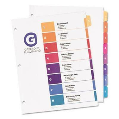 Avery Table Of Contents Dividers W Sub Dividing Tabs 8 Tab 1 Set