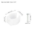 thumbnail image 2 of T5 U Clips Soporte para LED Luz Bombilla Montaje Soporte Plástico Fluorescente Tubo Soporte con Tornillos, Blanco Paquete de 15, 2 of 5