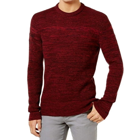 - American Rag NEW Red Mens Size Large L Crewneck Marled Knit Sweater